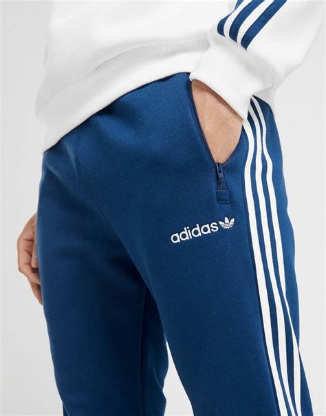 koop blauw adidas originals linear  fleece joggingbroek heren jd sports