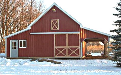 small barn designs forty  optional layouts complete etsy