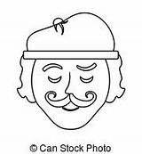 Frenchman Clipart Illustrations sketch template
