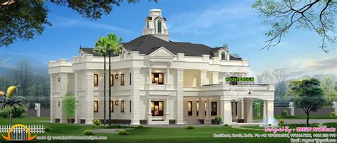 colonial style indian house kerala home design  floor plans