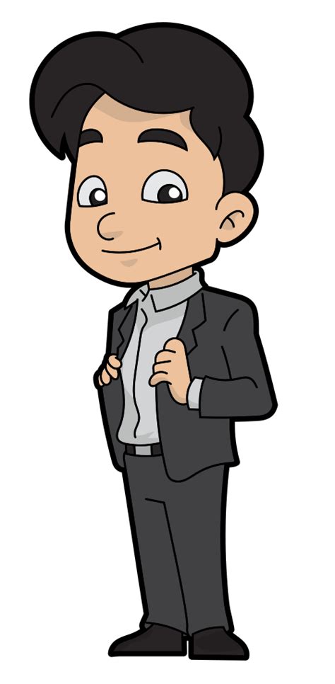 File Charming Cartoon Businessman Svg Wikimedia Commons