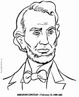 Lincoln Coloring Pages Abraham Printable Patriotic President Printing Help Presidents Print sketch template