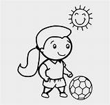 Soccer Coloring Player Clipart Girl Football Color Jing Fm sketch template