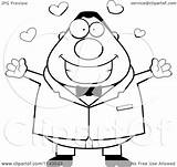 Plump Groom Loving Clipart Cartoon Outlined Coloring Vector Thoman Cory Royalty sketch template