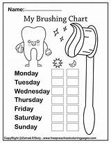 Dental Kids Care Bucal Health Brushing Coloring Pages Chart Set Artikel Von Kinder Für sketch template