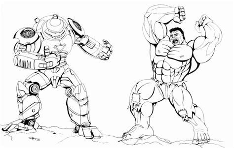 hulkbuster colouring pages