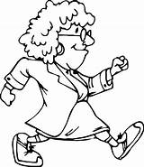 Walk Coloring Ill Now Sick Woman Good She Wecoloringpage Pages Doctor sketch template