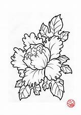 Drawing Japanese Tattoo Peony Flower Peonies Lotus Drawings Line Flowers Tattoos Deviantart Blossom Cherry Getdrawings Sleeve Designs Draw Pixgood Sketches sketch template