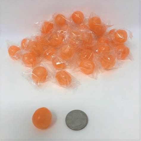 Peach Balls 2 Pounds Peach Flavor Candy Wrapped Hard Candy Bulk Candy