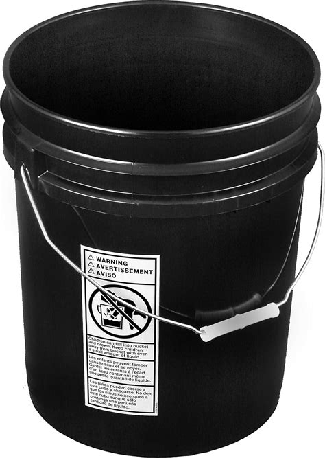 amazoncom black  gallon bucket heavy duty  mill home improvement