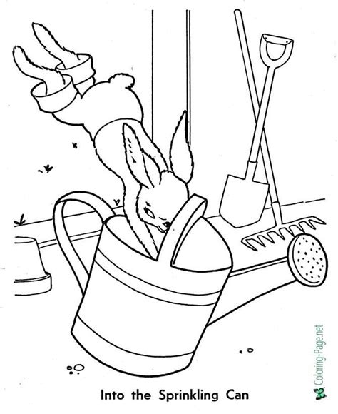 fairy tales peter rabbit coloring pages