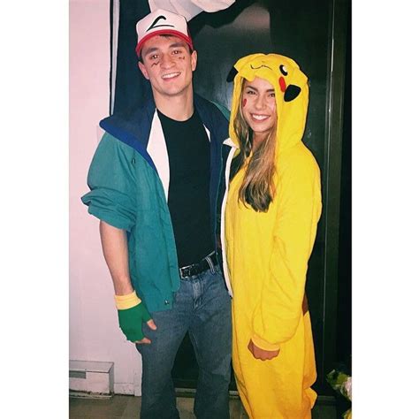 ash and pikachu diy couples costumes funny couple