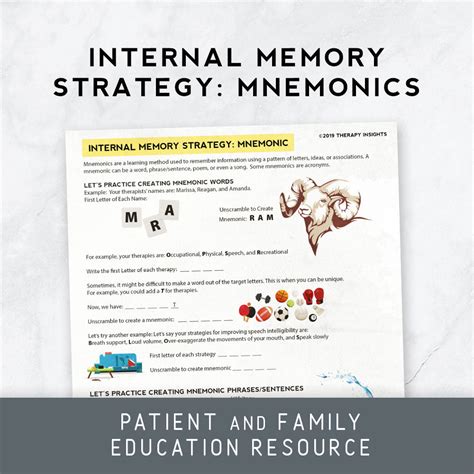 internal memory strategy mnemonics therapy insights