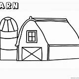 Barn Windmill sketch template