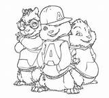 Alvin Chipmunks Coloring Sheet Printable Pages sketch template