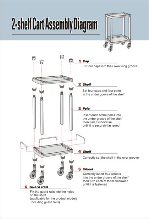 shelf cart assembly diagram worldsense