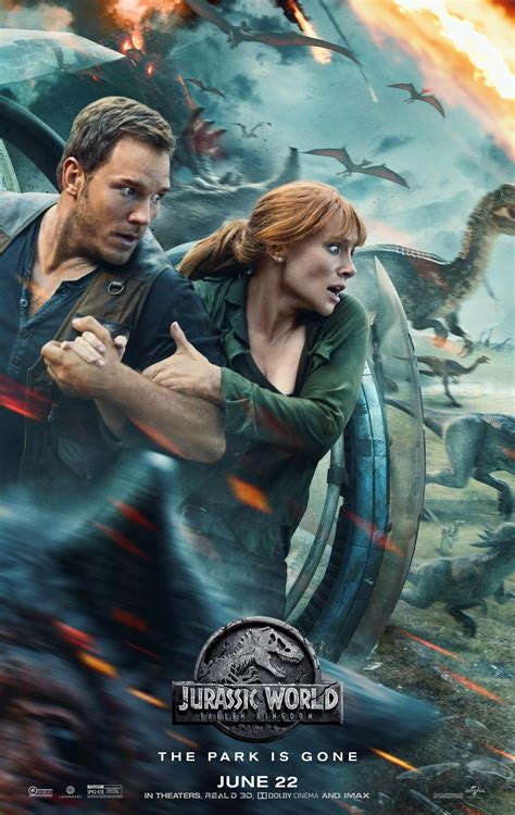 jurassic world fallen kingdom  poster  trailer addict