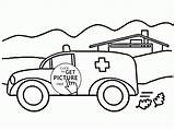 Ambulance Coloring Pages Getdrawings Getcolorings sketch template