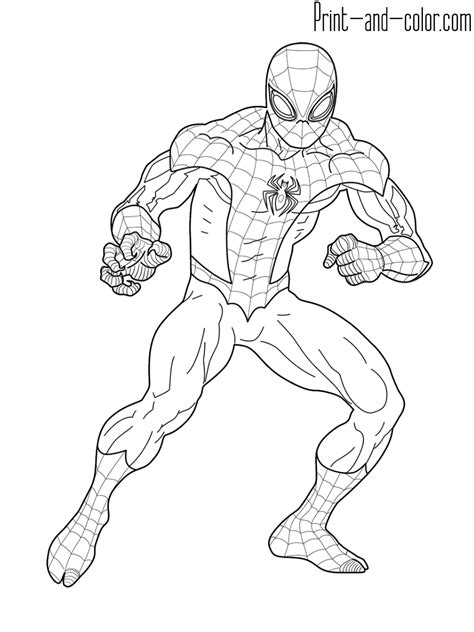 spiderman coloring printable printable world holiday
