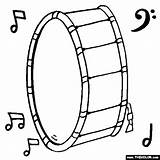 Drum Bass Coloring Drawing Pages Online Clipart Clip Getdrawings Line sketch template