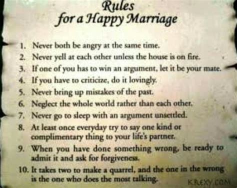 Rules For A Happy Marriage Wedding Quotes Funny Marriage Quotes Funny