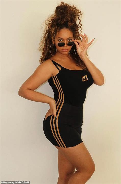 Beyonce Goes From Business To Sporty In Black And Gold Ivy