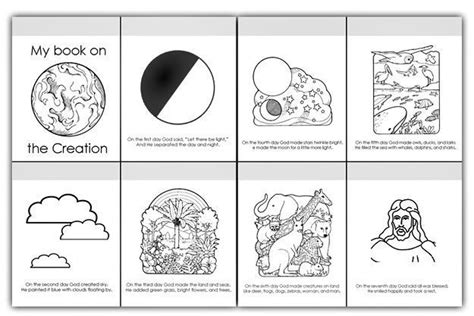 days  creation story coloring sheets creation coloring pages