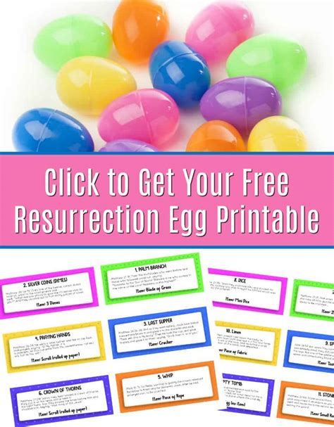 homemade resurrection eggs printables saving dollars sense