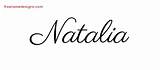 Natalia Name Tattoo Nevada Designs Classic Names Graphic Freenamedesigns sketch template