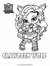 Monster High Coloring Pages Baby Babies Library Clipart Mini Colouring sketch template