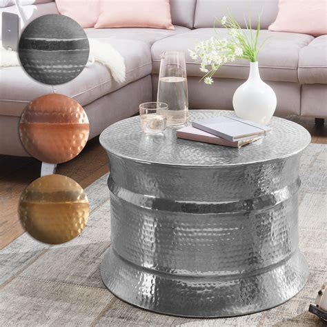 finebuy couchtisch      cm aluminium beistelltisch orientalisch