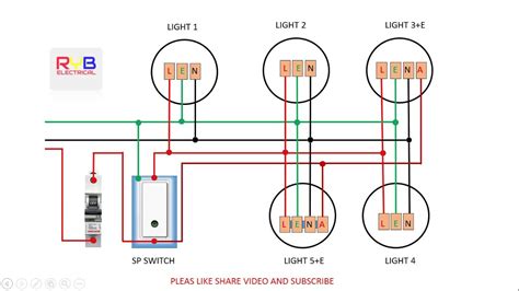 emergency light switch wiring diagram youtube