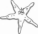 Starfish Coloring Pages Color Kids Printable Fish Shells Print Clipart Colouring Categories Silhouettes Comments Coloring2print sketch template
