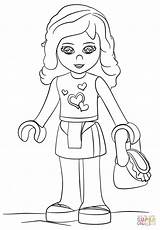 Lego Coloring Friends Pages Getdrawings Printable sketch template