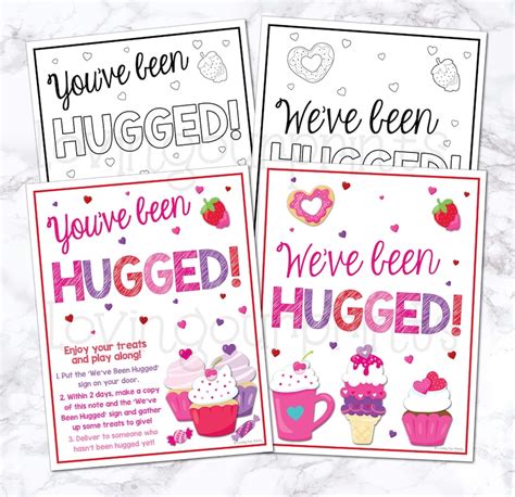 youve  hugged youve  hugged valentines day etsy uk