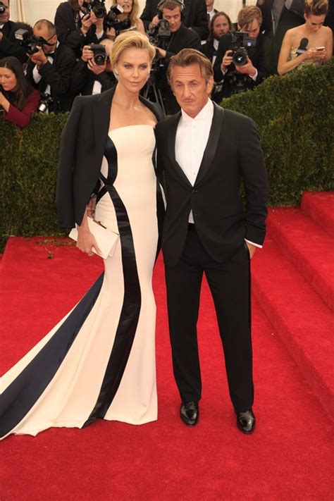 charlize theron and sean penn at the met gala 2014lainey