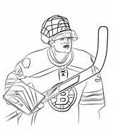 Coloring Nhl Tim Thomas Pages Sports sketch template