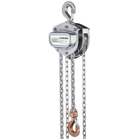 verlinde zhv stainless steel manual chain hoist