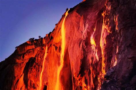 web goes crazy for spectacular firefall phenomenon in yosemite