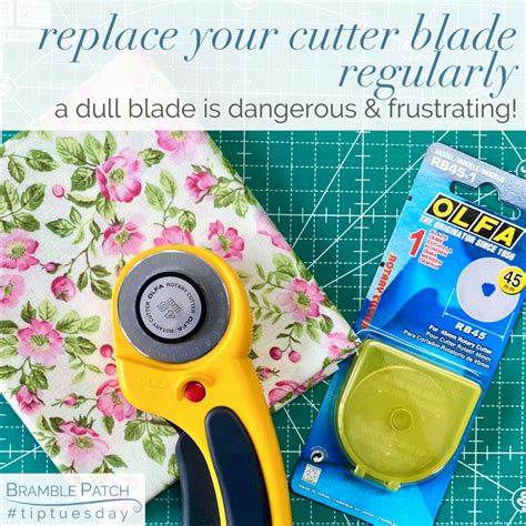 replace  cutter blade regularly