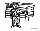 Soldier Flag Veteran Coloring Colormegood Veteransday Holidays sketch template