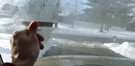 clean windshield haze