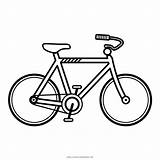 Bicicleta sketch template