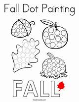 Dot Fall Painting Coloring Noodle Preschool Seasons Twisty Four Autumn Twistynoodle Kids Tracing Color Pumpkins Activities October Visit Print Crafts sketch template
