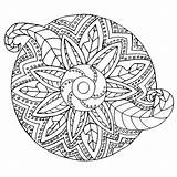 Mandala Mandalas Vegetal sketch template