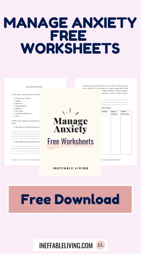 anxiety worksheet     worksheets library