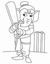 Kids Ganesha Ganesh Coloring Pages Getcolorings Color sketch template