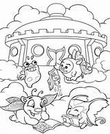 Neopets Faerieland Coloring Fun Kids Pages sketch template