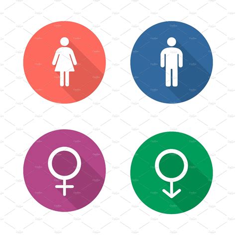 gender symbols icons vector icons creative market