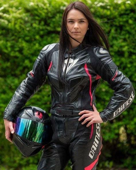 motorcycle suit motorbike girl ducati monster leather catsuit